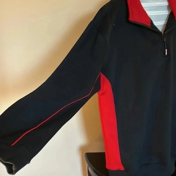 Y2K DICKIES Fleece quarter zip sweater.Facom,performance,outdoorsy,sporty,retro - Picture 11 of 15